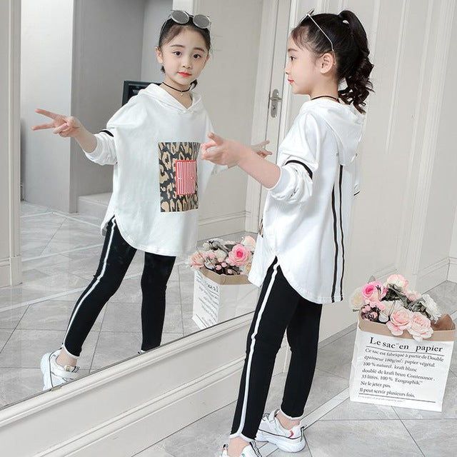 Kids clothes girls Autumn spring clothing sets long sleeve cotton tops +pants tracksuit Boutique Children clothes outfit