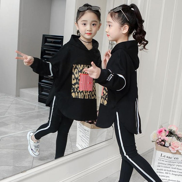 Kids clothes girls Autumn spring clothing sets long sleeve cotton tops +pants tracksuit Boutique Children clothes outfit