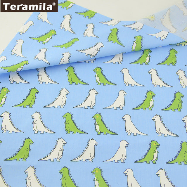 Teramila 100% Cotton Fabric Meters 50x160cm Animal Cartoon Design Telas DIY Patchwork Cloth Craft Tissus Qulits Sewing Bedsheet