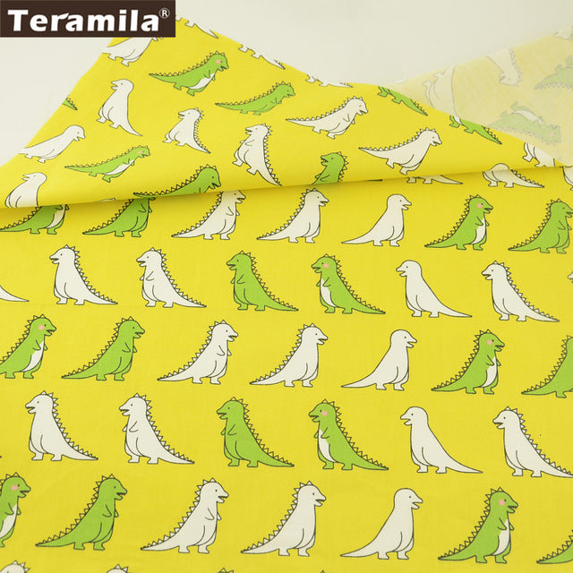 Teramila 100% Cotton Fabric Meters 50x160cm Animal Cartoon Design Telas DIY Patchwork Cloth Craft Tissus Qulits Sewing Bedsheet