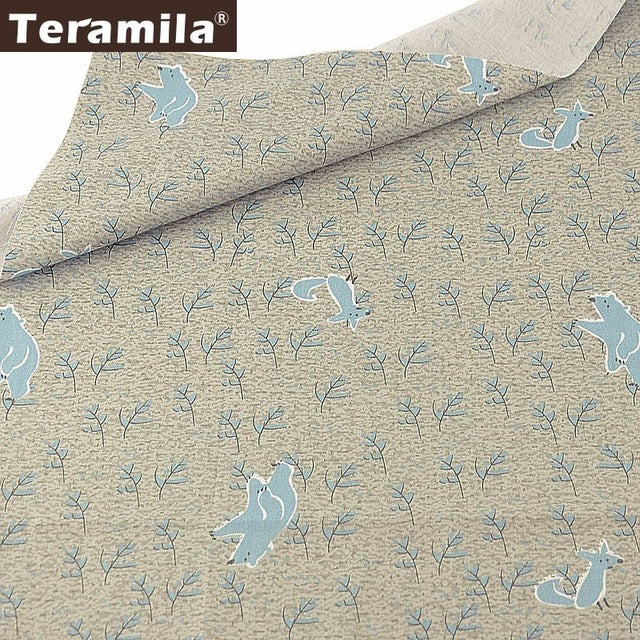 Teramila 100% Cotton Fabric Meters 50x160cm Animal Cartoon Design Telas DIY Patchwork Cloth Craft Tissus Qulits Sewing Bedsheet