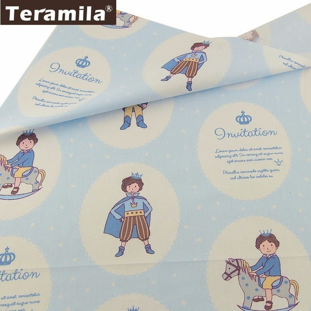 Teramila 100% Cotton Fabric Meters 50x160cm Animal Cartoon Design Telas DIY Patchwork Cloth Craft Tissus Qulits Sewing Bedsheet