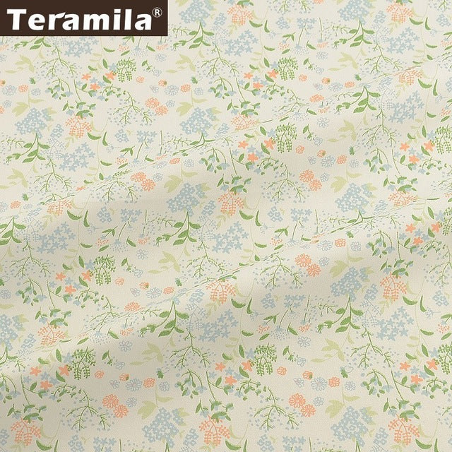 Teramila 100% Cotton Fabric Flowers Animal Cartoon Design Telas Patchwork Algodon Cloth 50x50cm Tissu DIY Baby Quilts Cushion