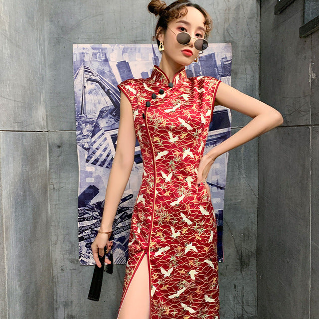 Retro fashion design boutique qipao vintage cheongsams