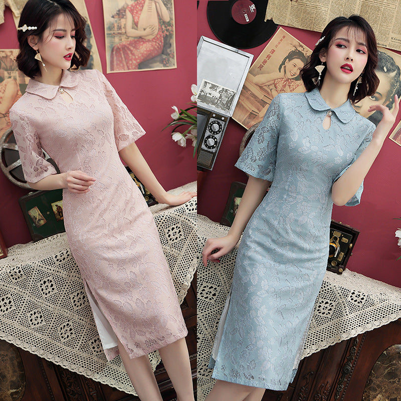 Elegant new design boutique Cheongsam lady qipao dress