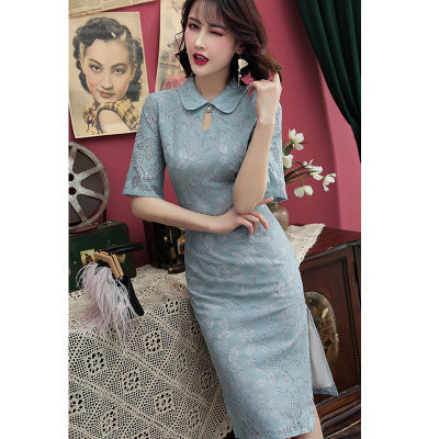 Elegant new design boutique Cheongsam lady qipao dress